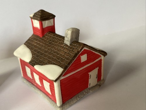 Christmas Miniatures Livery Stable Town Hall General Store New England Village - Picture 7 of 10