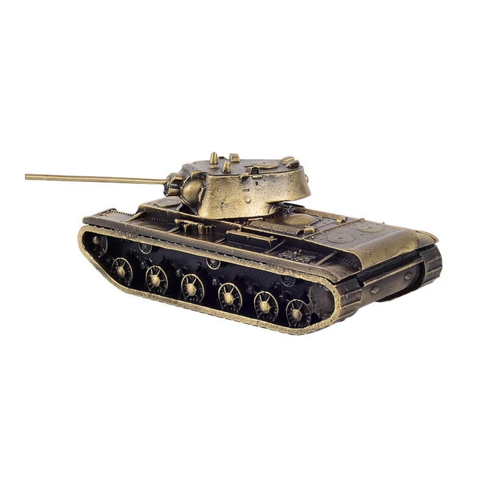 Модель тяжелого танка 1:72 Советский Союз CCCP KV-1 цельнометаллическая бронза - Изображение 4 из 4