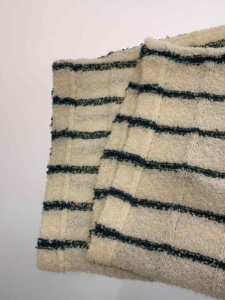 NKNIT 24SS stripe KNIT towel hoodie 0 acrylic ivory border NKNIT 24SS stripe KNIT towel hoodie 0 acrylic ivory border