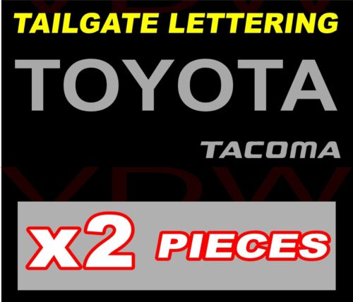 TOYOTA TACOMA TAILGATE Vinyl Decal Sticker Emblem Logo Graphic SILVER - Photo 1 sur 3