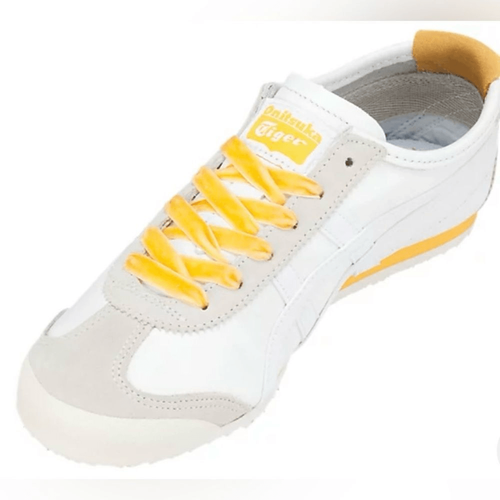 NWT Onitsuka Tiger Mexico 66 Sneakers White Tiger Yellow Size Women’s 7.5 - Picture 2 of 15