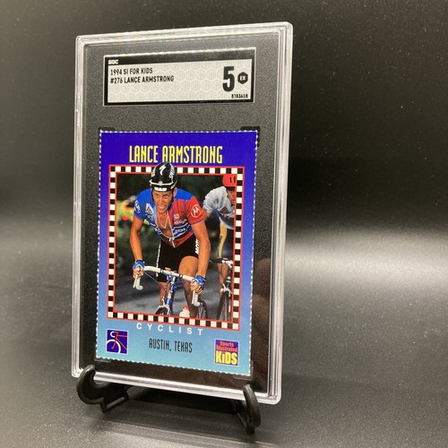 1994 SI For Kids II #276 Lance Armstrong SGC 5 EX Tour De France - Picture 4 of 12
