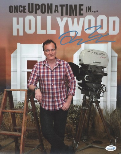 Once Upon a Time Quentin Tarantino Autographed Signed 11x14 Photo ACOA COA #2