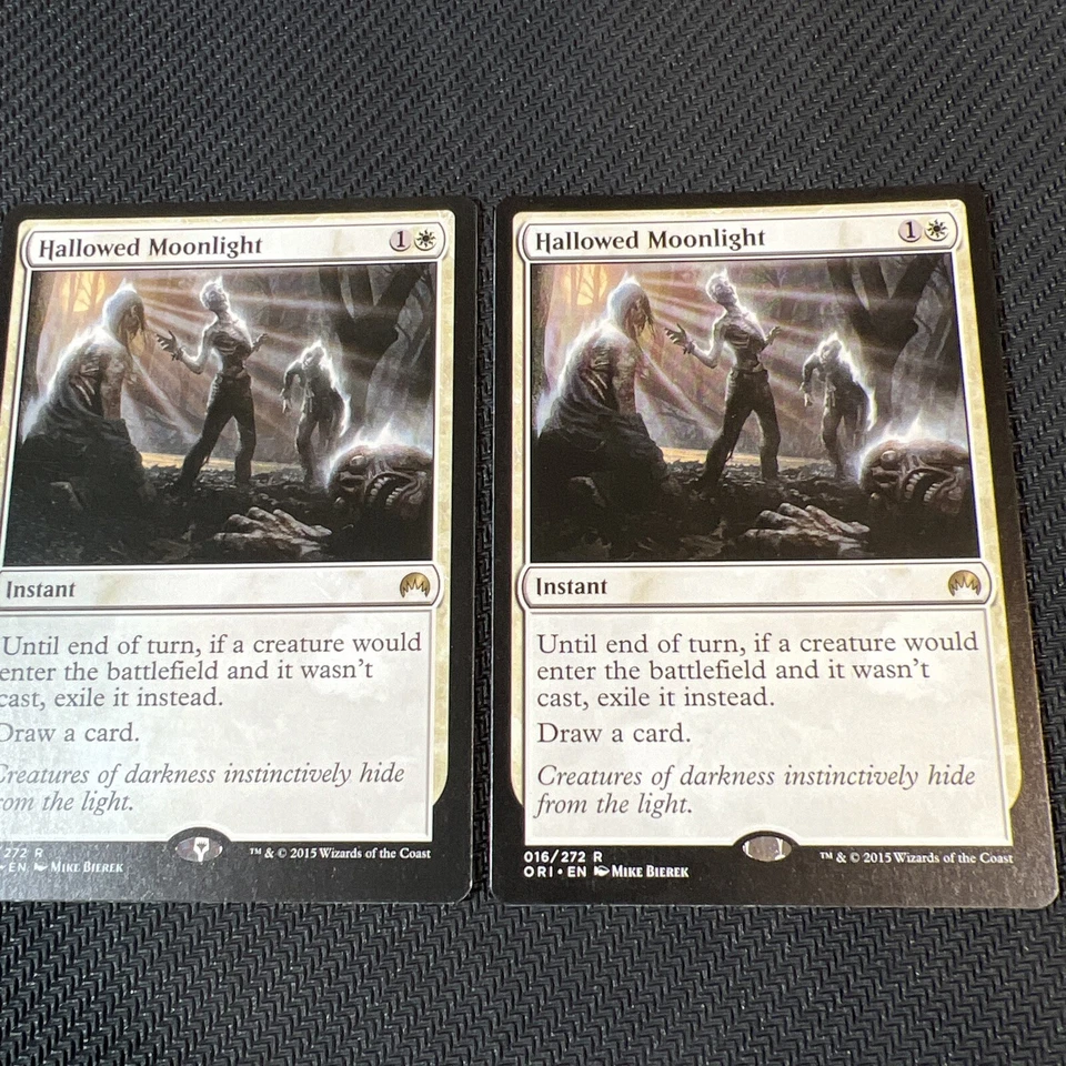 Hallowed Moonlight Magic The Gathering Mtg Magic Origins Rare Card 2 - Image 3 of 4