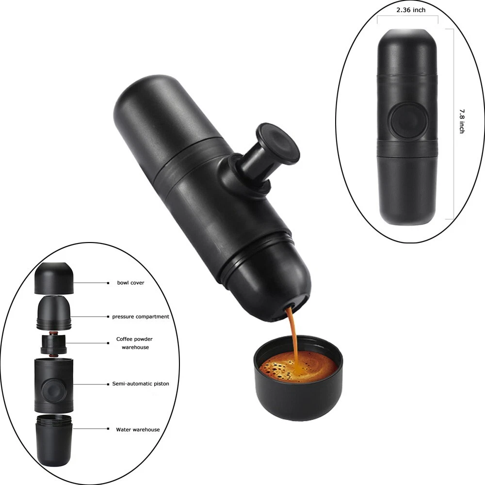 70ml Portable Hand Press Plastic Coffee Machine Espresso Capsule Coffee Maker