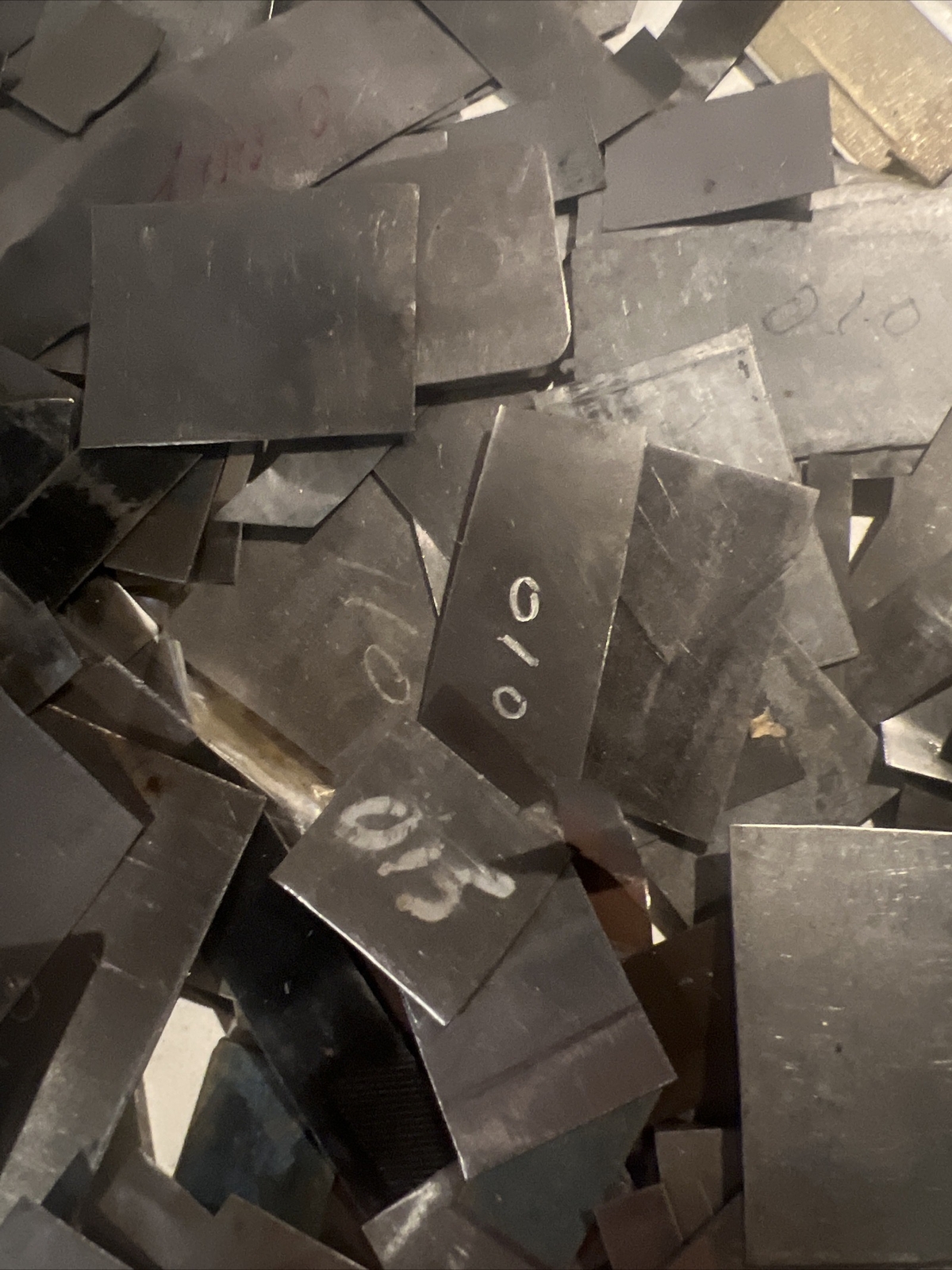 Used Assorted Shim Stock (small flat Rate Box Full) Brass And Steel eBay