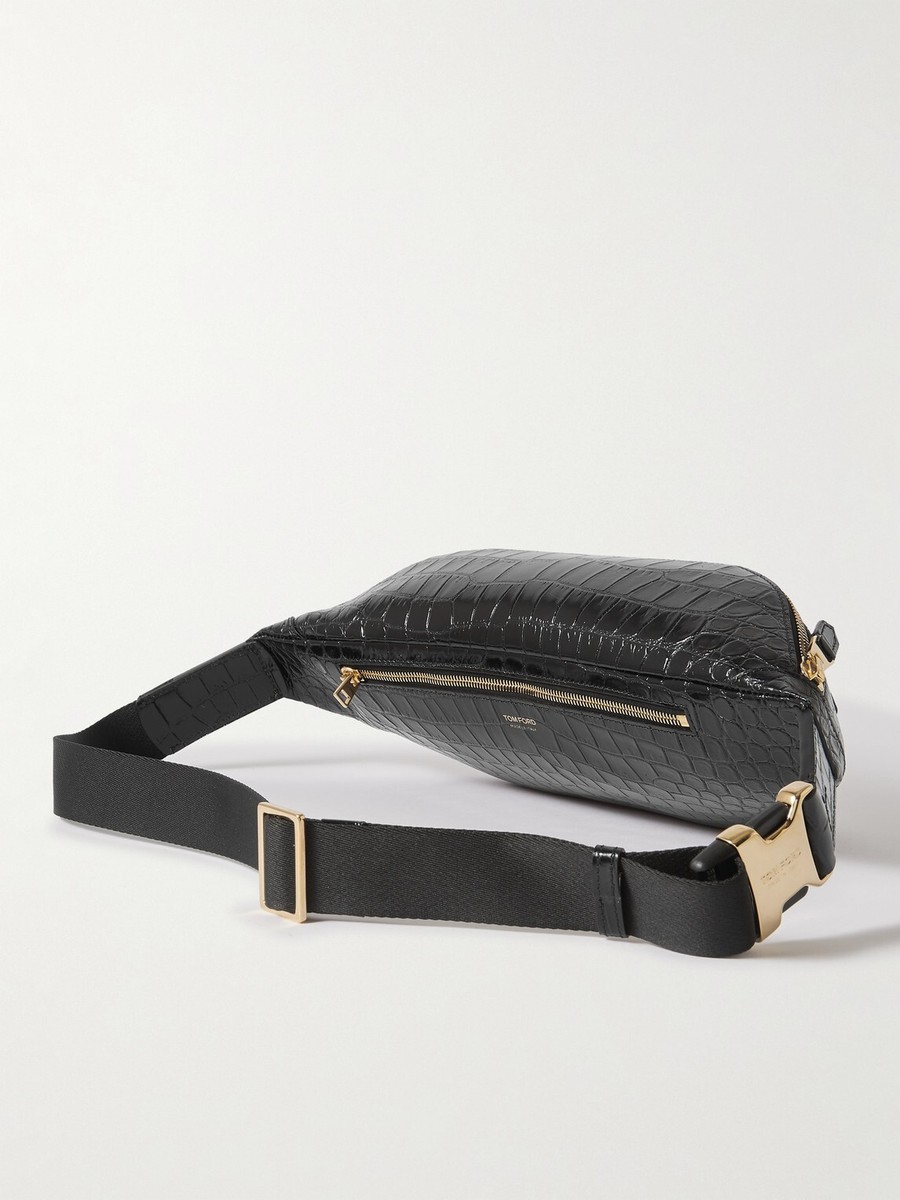 TOM FORD Buckley Croc-Effect Leather Belt Bag Alligator TOM FORD Buckley Croc-Effect Leather Belt Bag Alligator
