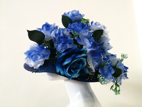 Hut Frau Royal Ascot Kentucky Derby Unkraut Luxus Party Mode ikonische Blumen - Bild 8 von 24