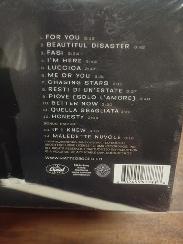 CD - MATTEO BOCELLI - Matteo - Target exclusive w/2 bonus songs -New SEALED! - Picture 7 of 8