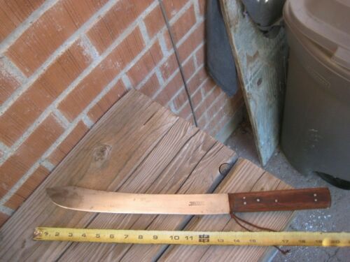 Antiguo cuchillo de rotura de carbono Thomas Wilson de 14" hoja *** Enorme cuchillo INGLANDIA - Imagen 4 de 10
