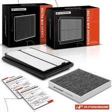 1x Engine & 1x Activated Carbon Cabin Air Filter for Nissan Rogue Sport Qashqai