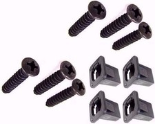 New 83-93 Ford Mustang Cowl Panel Grille Hardware Kit Screws Nuts 10pc Black