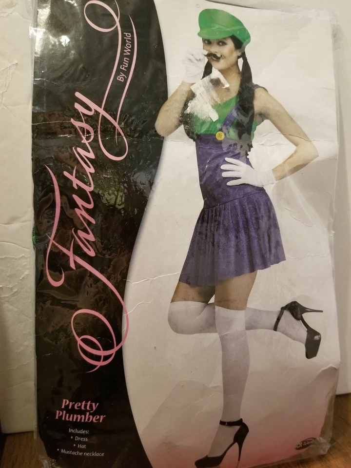 FANTASÍA POR FUN WORLD BONITO FONTANERO 2 PIEZAS ADULTO DISFRAZ HALLOWEEN PEQUEÑO 2-8 Foto 3 de 3