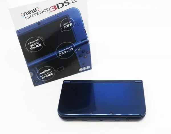 Nintendo New 3DS LL XL Only japanese Japan ver Console Metallic Blue