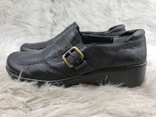 EASY SPIRIT Dansforth Womens Black Slip On Casual Comfort Dress Shoes Size 8 M