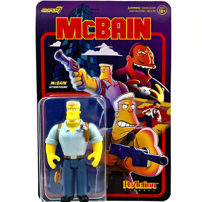 MCBAIN FIGURE THE SIMPSONS REACTION SUPER7 NEU OVP RAINIER WOLFCASTLE SAMMLER