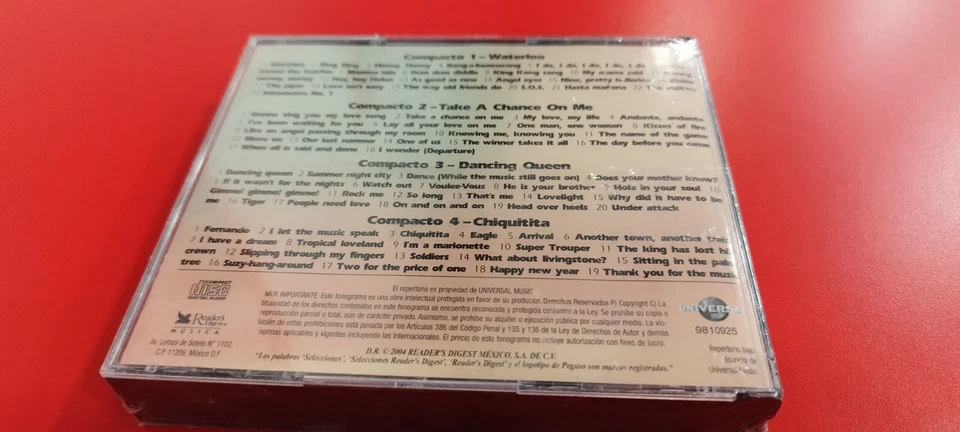 ABBA La Antologia 30 Aniversario 4 Cd Box  Set Reader's Digest  Mexico Sealed - Image 2 of 4