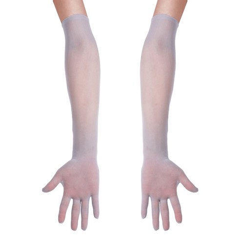 Frauen Nahtlose Hochzeit Strumpfhosen Handschuhe Transparent Abendhandschuhe - Picture 42 of 54
