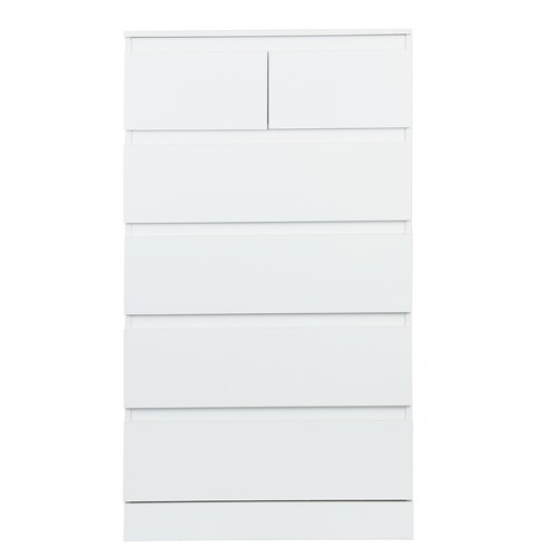 Tall Dresser for Bedroom Dresser with 6 Drawers, Chest of 6-Drawer Dresser White - Picture 17 of 17