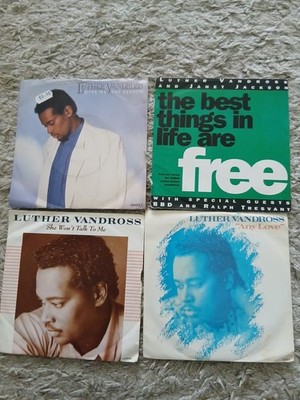 Luther Vandross  4  7'' Singles -  Best Things In Life Are Free, Any Love