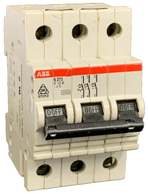 ABB S273-K  10A Molded Case Circuit Breaker 3-Pole