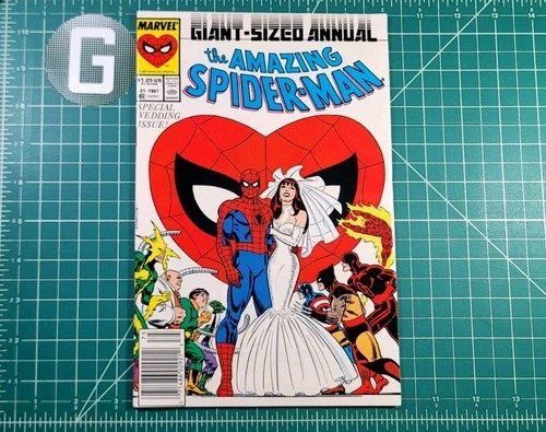 Amazing Spider-Man Annual #21 (1987) Newsstand Wedding Issue Marvel Romita VF+