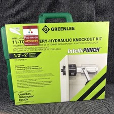 New Greenlee LS100X11SB4 17 Piece Hydraulic Knockout Set Round Punch