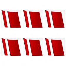 6 Pcs Wheel Rim Decal Stripes Car Decals, Reflective Car Wheel Decals Red