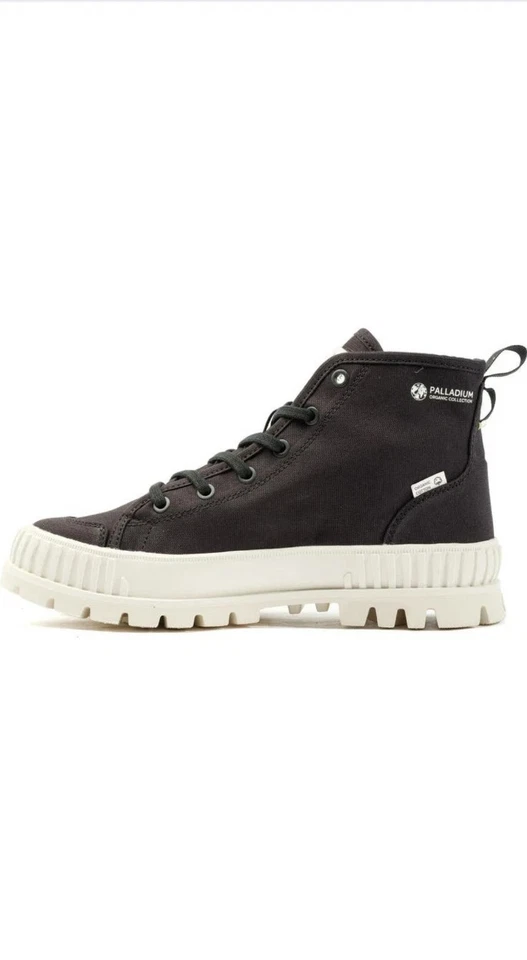 Zapatilla deportiva Palladium Pallashock Mid (unisex) NEGRA, talla 11,5 para mujer/10 para hombre M Foto 2 de 4