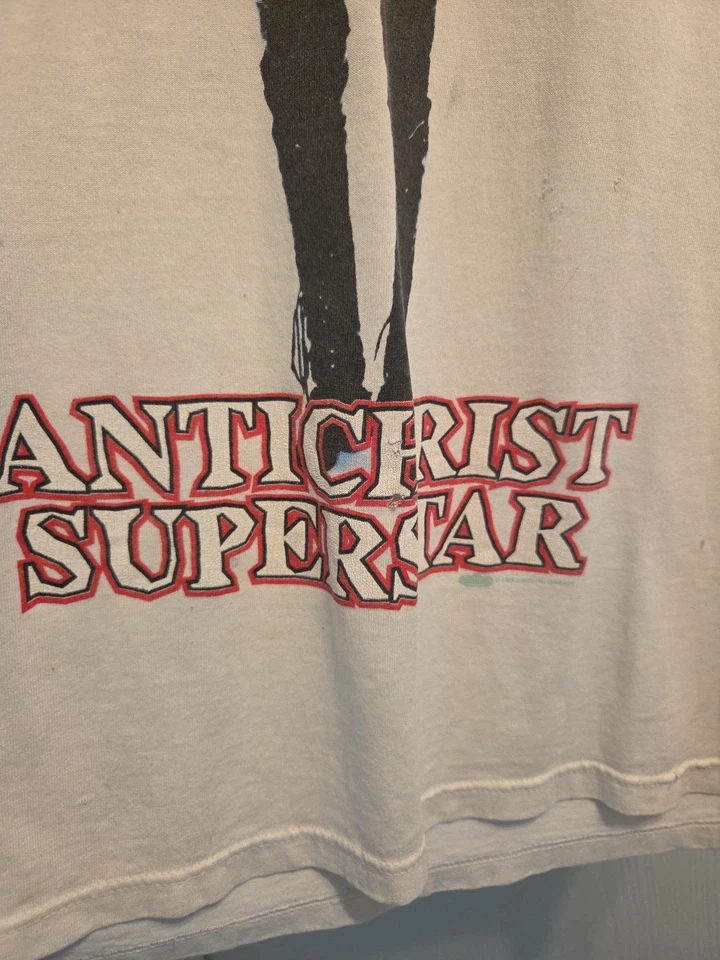 Camisa de Colección Marilyn Manson 1995 Winterland Anticristo Temprano Superestrella XL EN MUY BUENA CONDICIÓN Foto 2 de 4