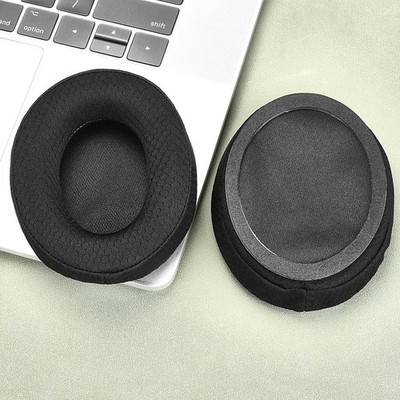For MPOW H17 Replacement Ear Pads Black Protein Leather Comfort Fit 8x2.5x10cm