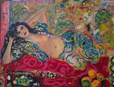 L'Odalisaque'' Judith Bledsoe- 1990 hand-signed, dedicated lithograph