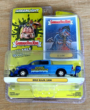 GARBAGE PAIL KIDS IG LOU 1/64 2015 RAM 1500 TRUCK WITH STICKER CARD GREENLIGHT 
