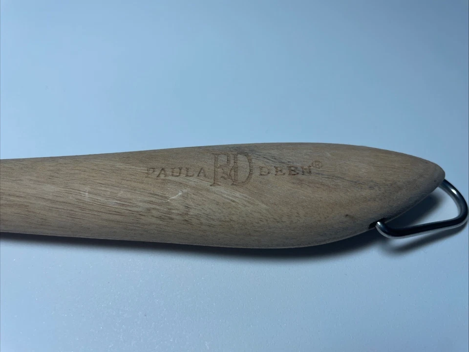 Vintage Paula Deen Signature Wooden Slotted Spatula Utensil Engraved - Image 2 of 4