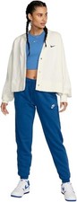 Nike Women's Sportswear Club Fleece Mid-Rise Jogger Pants Court Blue Size L