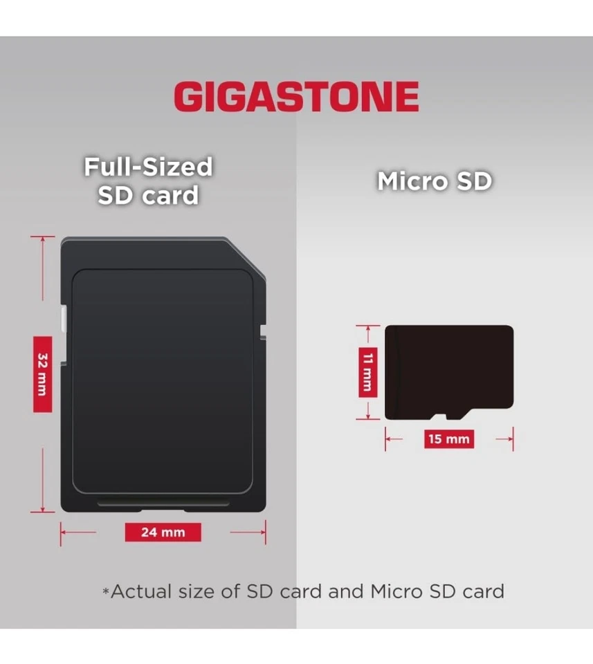 Gigastone 128GB X2 SD Card Memory Card for Cameras Full HD Video SDXC U1 Class10 - Image 2 of 4