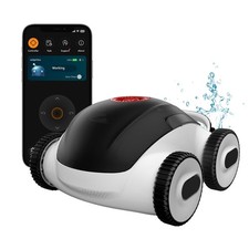 Cordless Robotic Pool Cleaner, Automatic Pool Vacuum with App, Lasts up to 24...