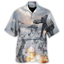Starwars Battle Of Hoth AT AT Hawaiian Shirt