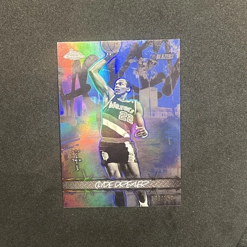 Clyde Drexler 2025-26 Topps Chrome Cactus Jack #LFL-19 La Flame Blue /150