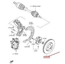 Mazda 3 Schrägheck BP Bremsscheibe vorne beet33251 NEU ORIGINAL