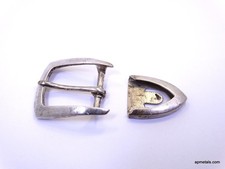 Vintage Designer GREG JENSEN Sterling Silver RANGER Belt Buckle and Tip 34g