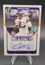 2024 Panini Donruss C.J. Ham #SMA-CHA Signature Marks (AU) Minnesota Vikings
