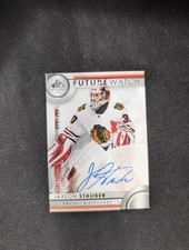 2023-24 SP Authentic Future Watch Auto Jaxson Stauber /999 #134 Chicago