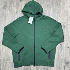 NIke Tech Fleece Jacket Size XXL Mens Green Black Full Zip Hoodie