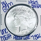 1925 BU UNCIRCULATED SILVER PEACE DOLLAR AUTHENTIC U.S. MINT FREE SHIPPING 7326