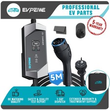Type 2 Portable EV Charger 6A-15A Adjustable 3.5KW 5m AU Plug 3.5kW Wallbox