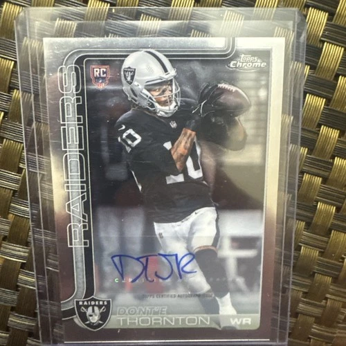 2025 Topps Chrome Donte Thornton Jr Auto #RRA-DTJ RC
