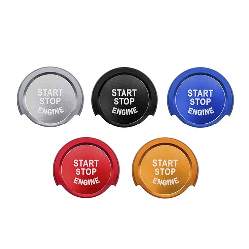 2x Silver Car Engine Start Push Button Cover For BMW 1 2 3 4 Series Easy Install - Picture 7 of 7