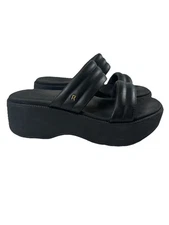 Women's Reef Lofty Lux Hi Platform Sandals Black Size 7