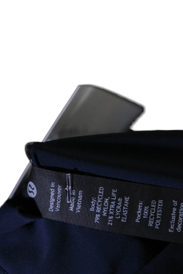 Pantalones de pierna ajustados de tiro alto Lululemon para mujer azul marino talla extra pequeña Foto 4 de 4